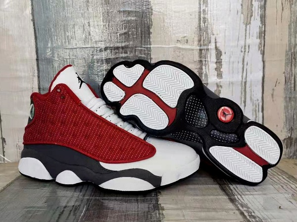 Men's Running Weapon Air Jordan 13 Red Flint Shoes 017